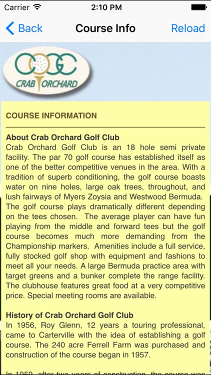 Crab Orchard Golf Club screenshot-3