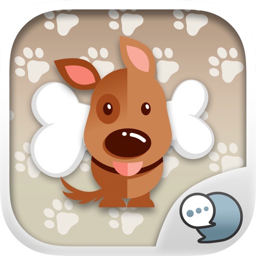 Cute Puppy Emoji Sticker Keyboard Themes ChatStick icon