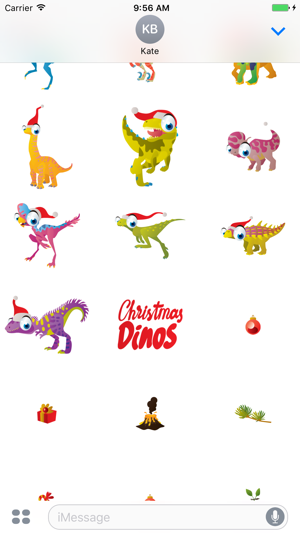 Christmas Dinos Big Eye Collection 貼紙(圖3)-速報App