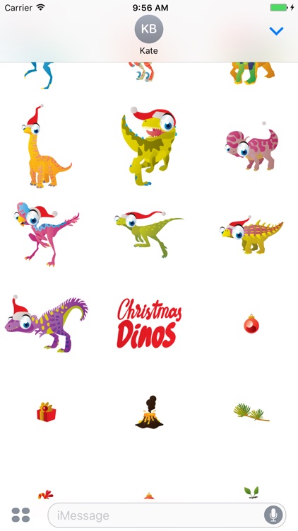 Christmas Dinos Big Eye Collection Stickers Mania