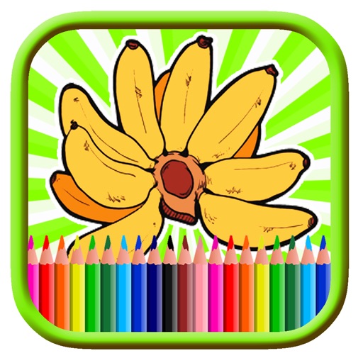 Coloring Page Amazing Big Banana Draw Game Version iOS App