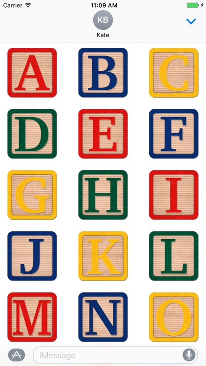 Alphabet Blocks Stickers