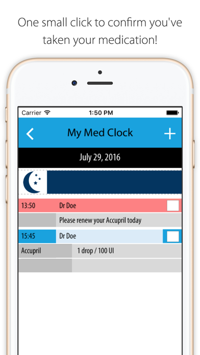 MedOClock - Free Pill Reminder with Health Journal screenshot 2