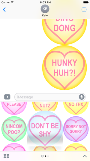 Fun Lol Cheeky Friends Message Button Badge Hearts(圖1)-速報App