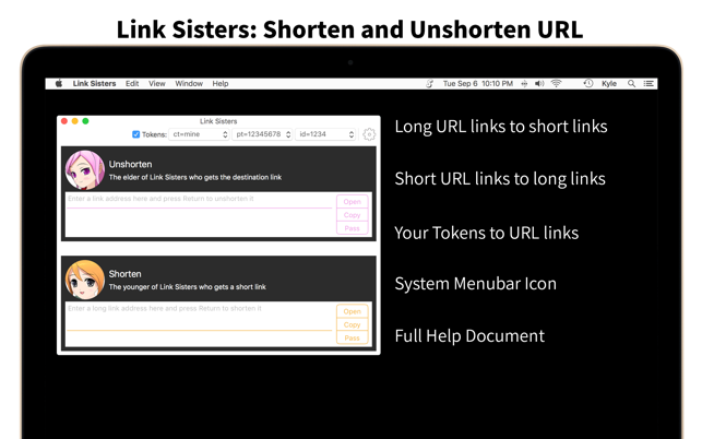 Link Sisters: Shorten and Unshorten URL