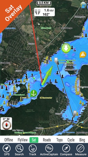 Berlin Lakes GPS fishing chart offline kml gpx(圖2)-速報App