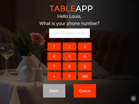 TABLEAPP Waiting List screenshot 4