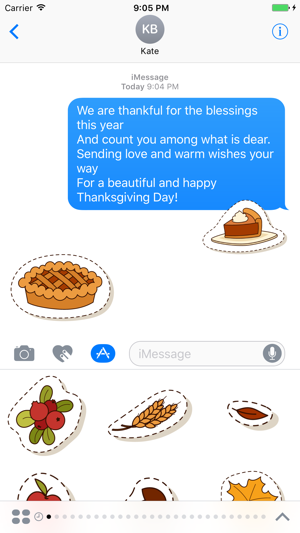 Thanksgiving Day Sticker for iMessage #3(圖1)-速報App