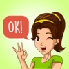 Talkative Girl - CARTOON Stickers Pack