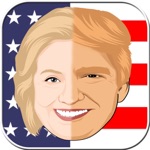 Gesichts-Merge-Spaß - Hillary VS Trump Gesicht Jug