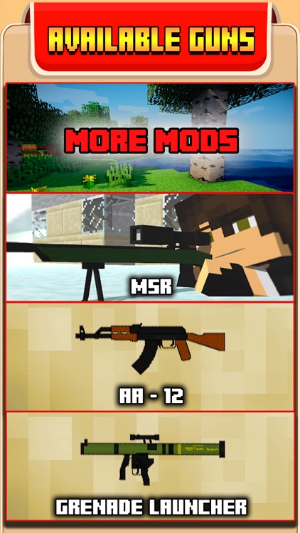 WEAPONS & GUNS MODS EDITION GUIDE FOR MINECRAFT PC VERSION