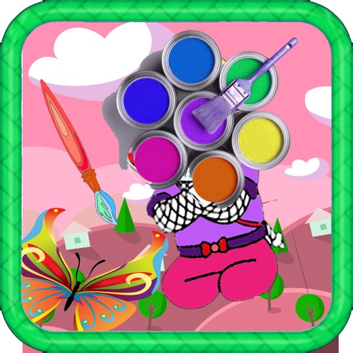 Paint Fors Kids Game NINJA HATTORI Version iOS App