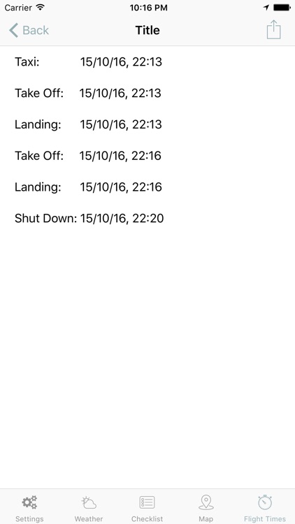 in Flight. Pilot's checklist, weather, flightTimer screenshot-4