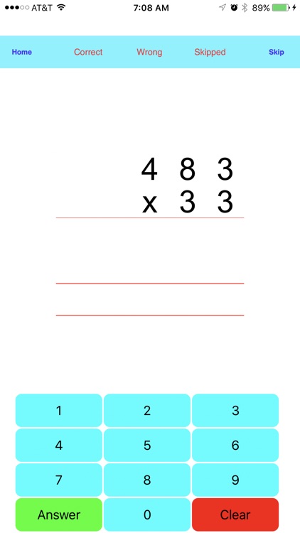 Multiplication Drills