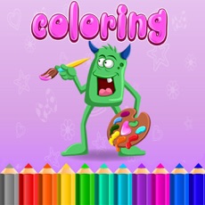 Activities of Coloring Book Pages Kids Learn Paint for Preschool