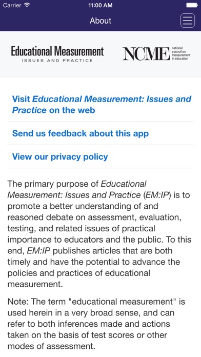 Educational Measureme... screenshot1