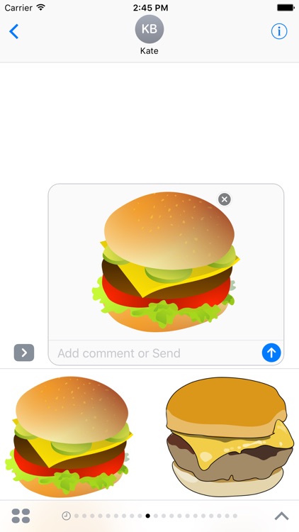 Hamburger Stickers