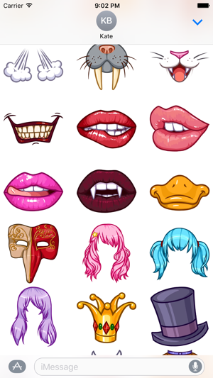 Face Masks 2 Emoji Stickers - for iMessage(圖2)-速報App