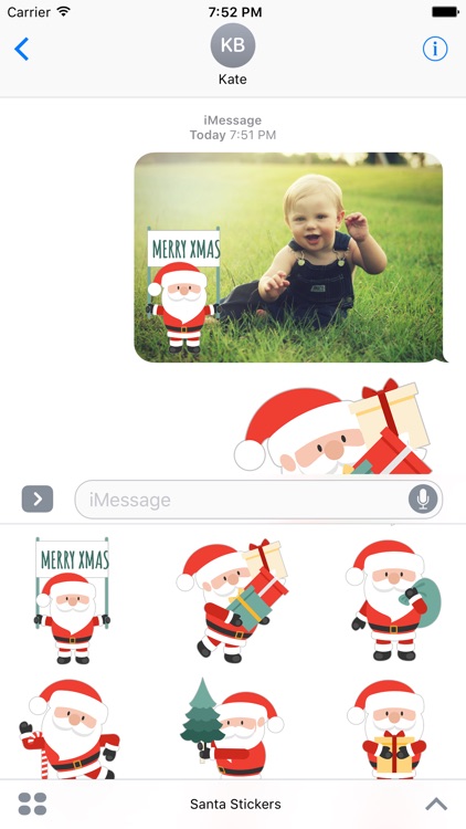 Cute Santa Claus - Adorable Stickers and Emojis