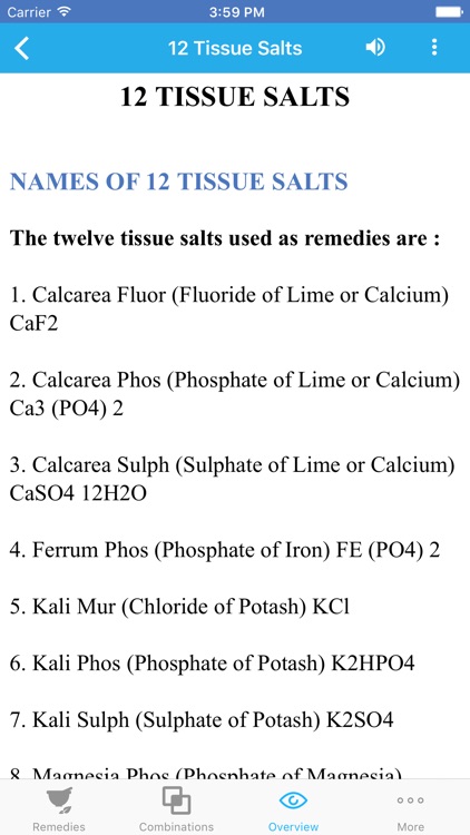 Biochemic Tissue Salts screenshot-4