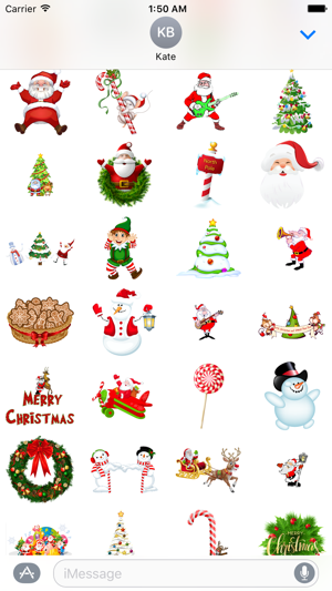 Funny Christmas Stickers for iMessage(圖4)-速報App