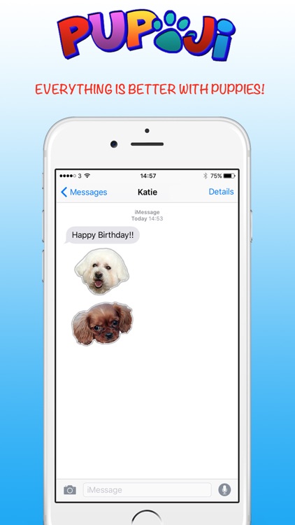 Pupoji - Cute Dog Emoji Keyboard Puppy Face Emojis screenshot-4