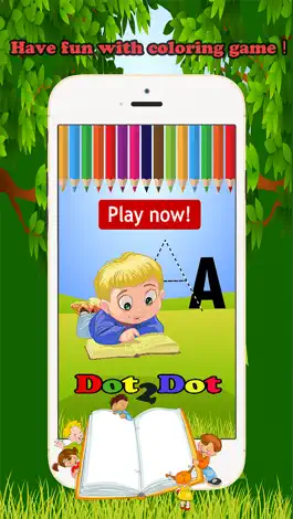 Game screenshot Dot to Dot Letters Alphabet Coloring Book For Kids mod apk