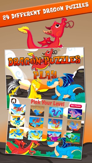 Dragons and Puzzles: Puzzles for Kids Free(圖1)-速報App