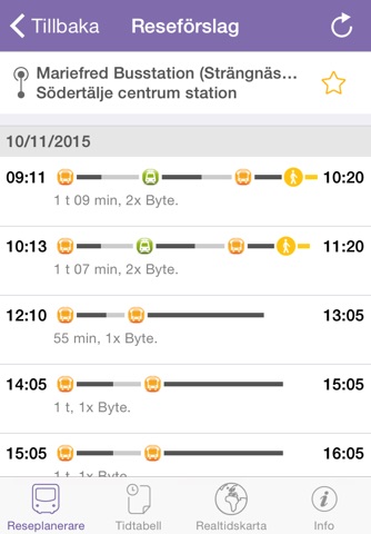 ResRobot - Sveriges kollektivtrafik screenshot 2