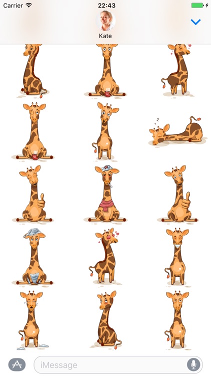 Giraffe - Stickers for iMessage