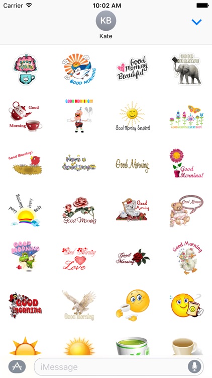 Good Morning Stickers Pack For iMessage