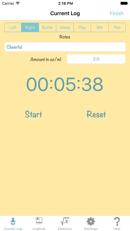 Baby Log - Feed Timer Breastfeeding Tracker Breast
