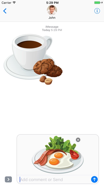 Coffee and Breakfast - stickers for iMessage screenshot-4