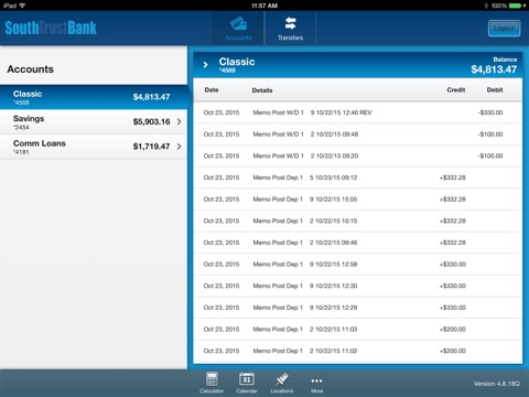 SouthTrust for iPad screenshot 3