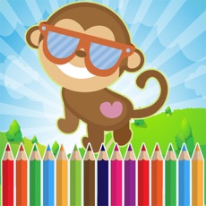 Activities of Monkey Coloring For Kids learning Second Edition