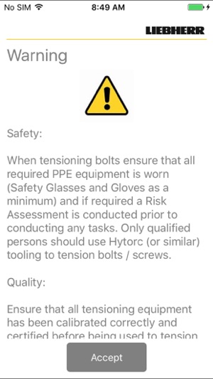 Liebherr Mining Torque Table(圖2)-速報App