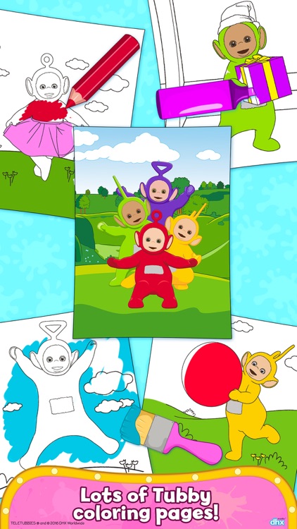 Teletubbies Paint Sparkles - Draw, Color, Have Fun screenshot-4