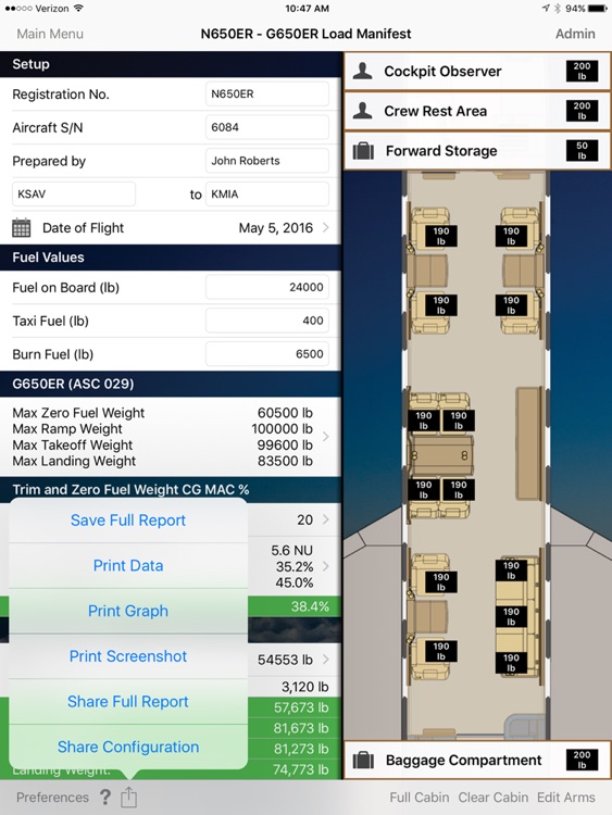 Gulfstream PlaneBalance screenshot-3