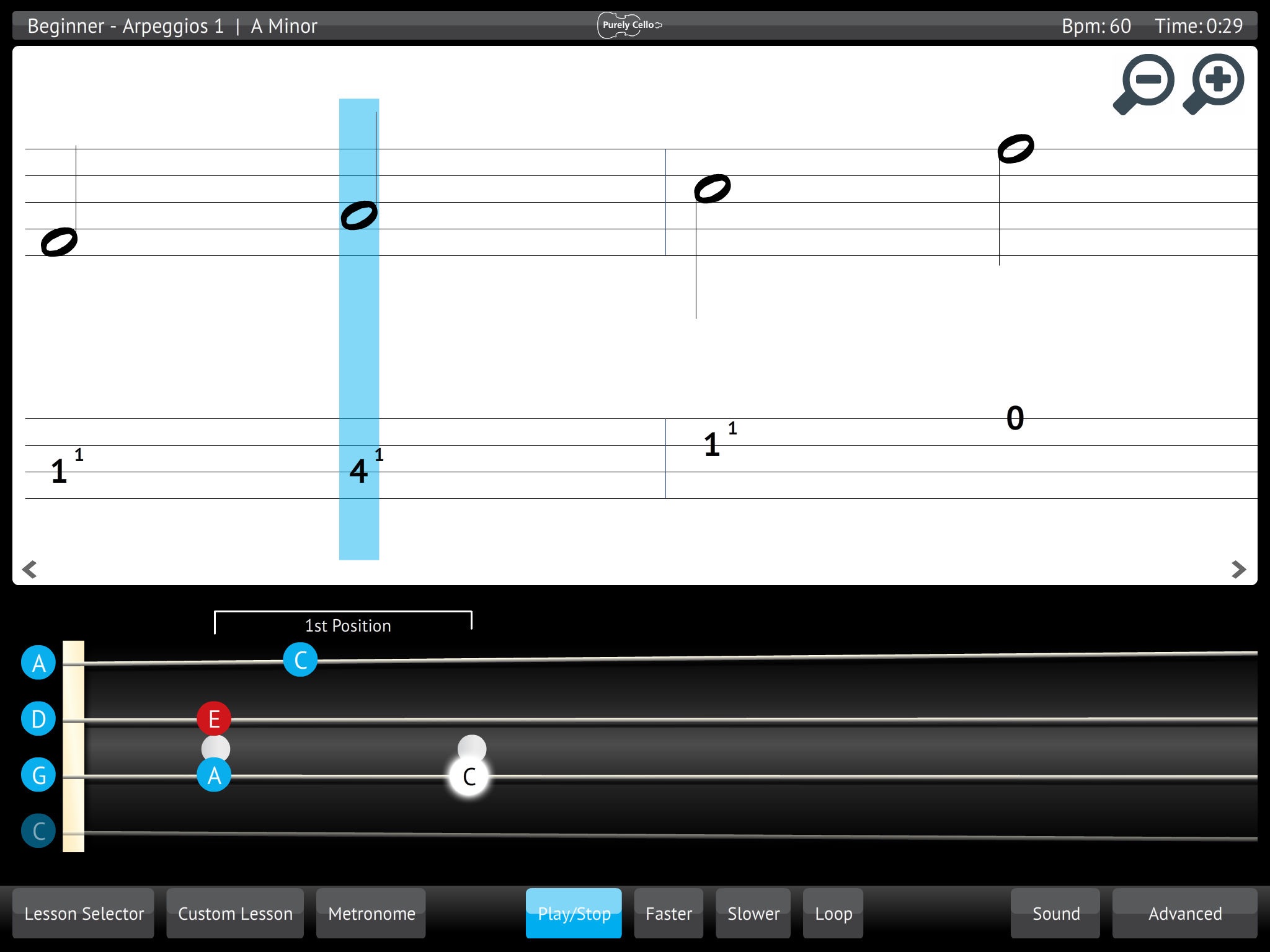 Learn & Practice Cello Music Lessons Exercises screenshot 4