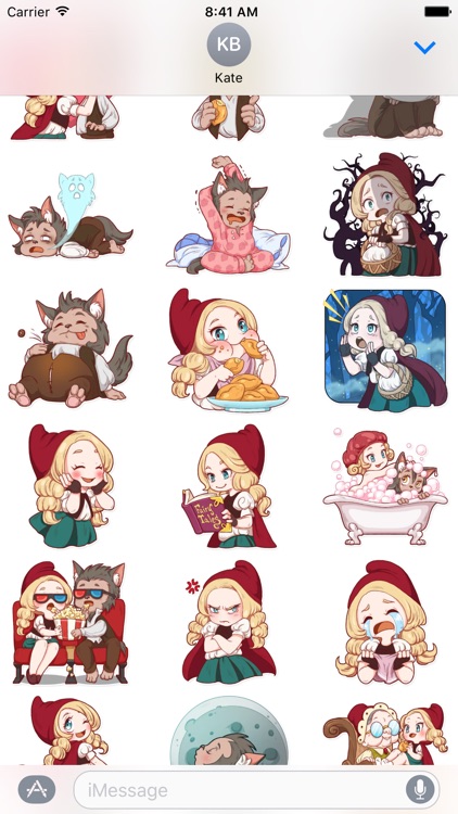 Red Riding Hood - Lovely Sticker pack for iMessage