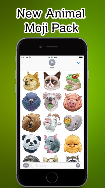 Animals Faces Emoji Stickers - for iMessage