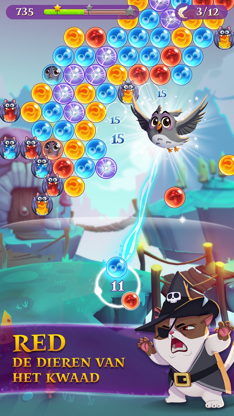 what levelhas the most fairy nests bubble witch saga 3