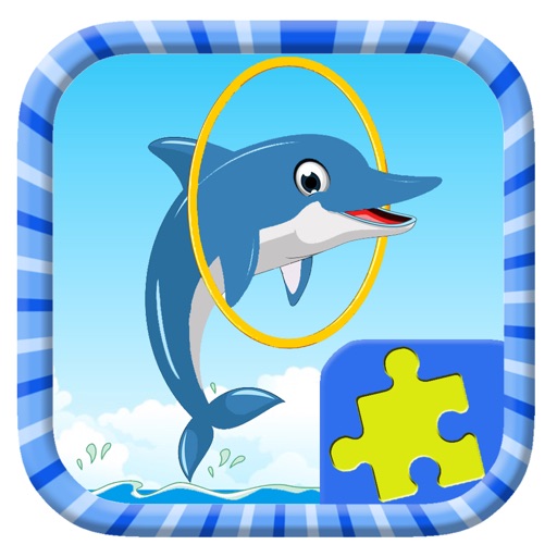 Sea Dolphin Patrol Jigsaw Puzzle Game Fun For Kids iOS App