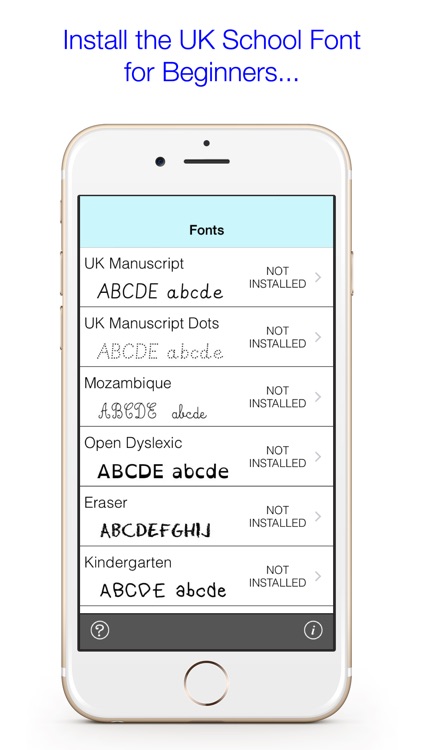 UK School Fonts To Install