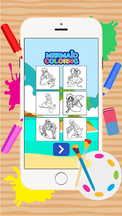 How to cancel & delete paint little mermaid on pictures suitable for kids from iphone & ipad 2