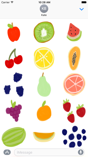 Fruit stickers for iMessage - photo keyboard emoji(圖2)-速報App