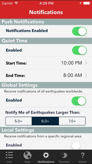 Earthquake Lite - Realtime Tracking App(圖4)-速報App