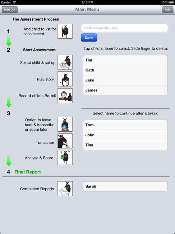 Peter and the Cat Narrative Assessment