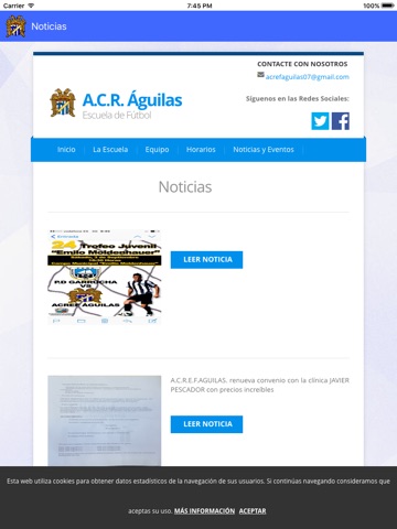 A.C.R. Águilas screenshot 2