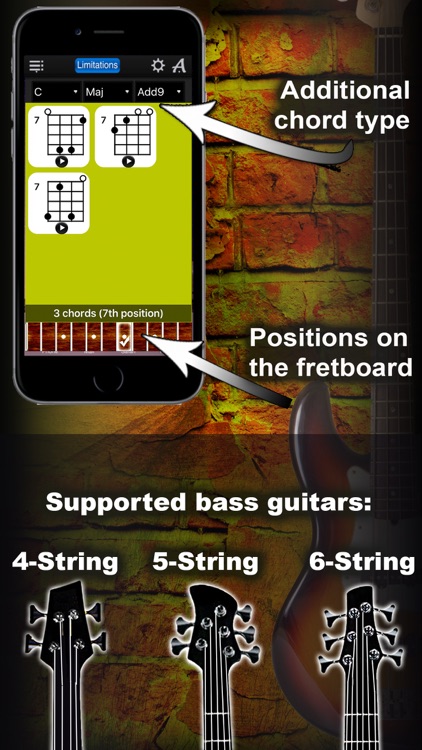 Bass Chords Compass Lite - learn the chord charts screenshot-3